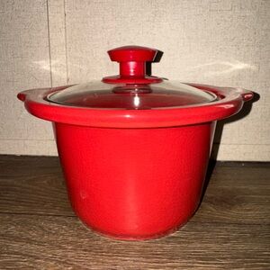 Gertz Vintage Ceramic Red Casserole Dish